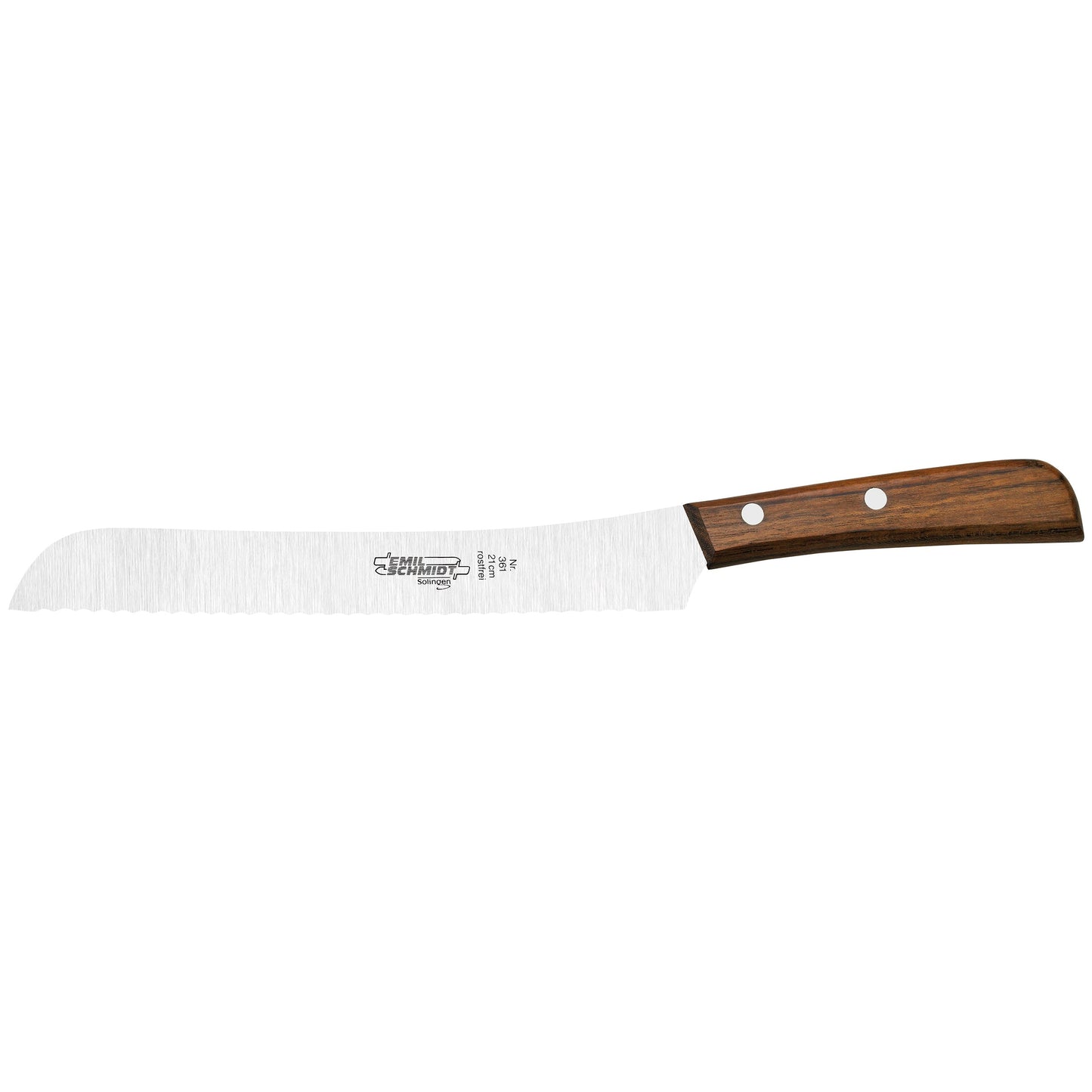 Schwedenmesser mit Wellenschliff, Holzgriff