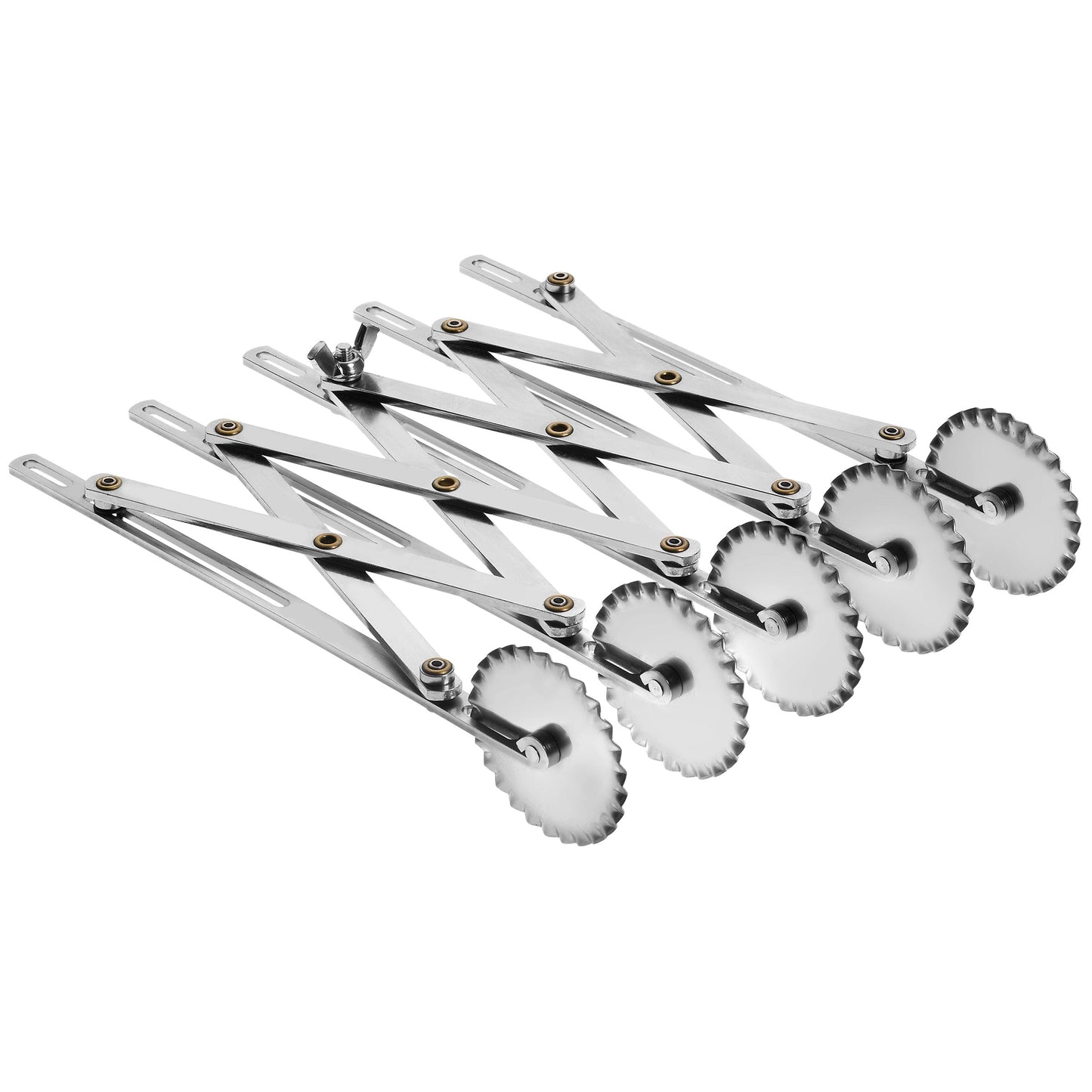 Teigschneider fünfteilig mit Wellenschliff