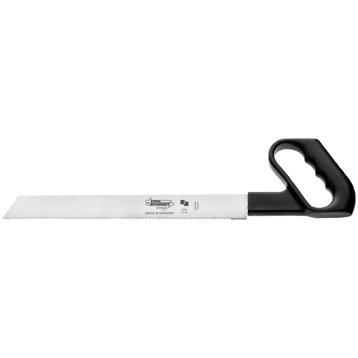 Bauernbrotmesser mit Wellenschliff und Bügelgriff