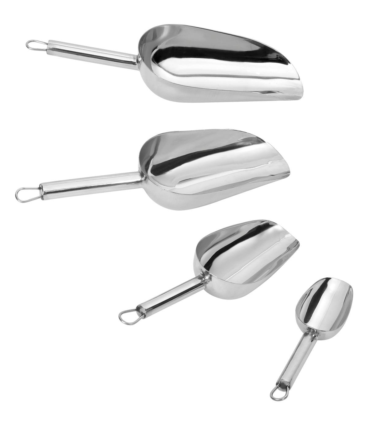 Mehlschaufel aus Edelstahl